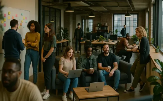 équipe déploie web